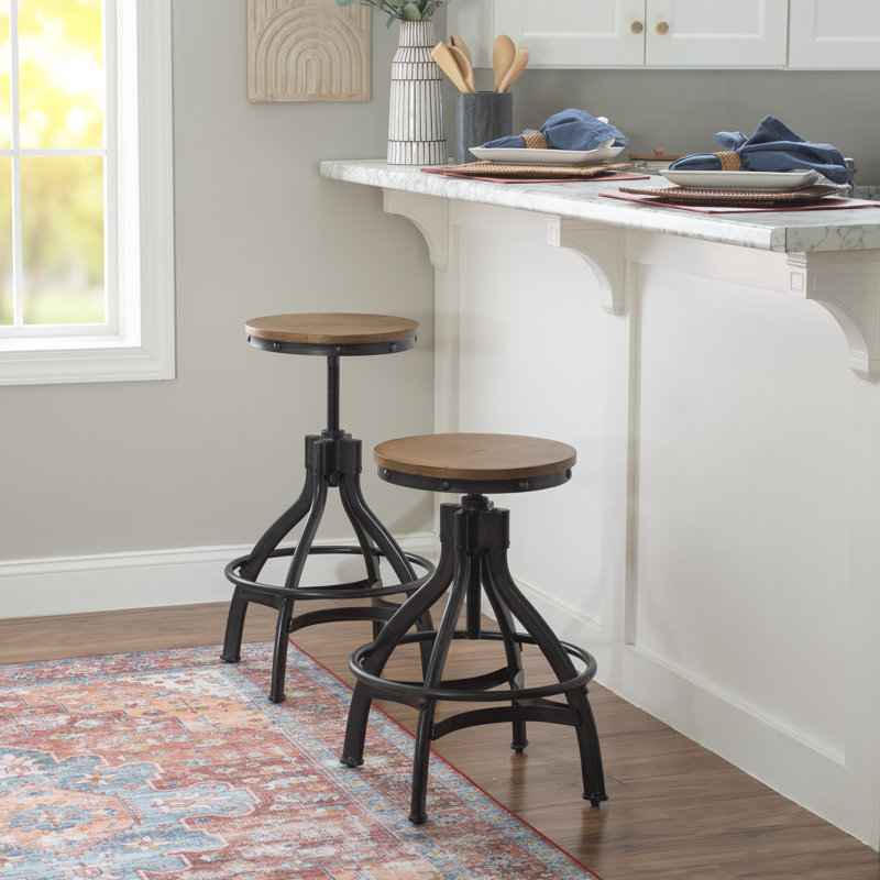 Williston Wellman Swivel Adjustable Height Stool & Reviews Wayfair